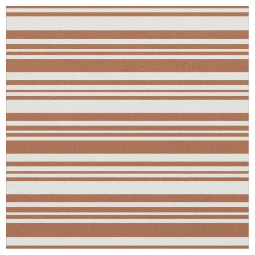 Light Yellow & Sienna Lines Fabric