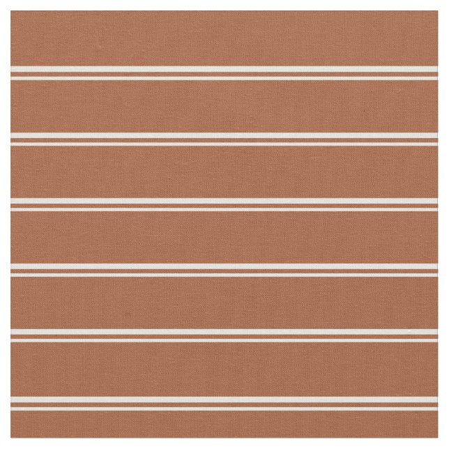 Light Yellow & Sienna Pattern Fabric (Close Up)