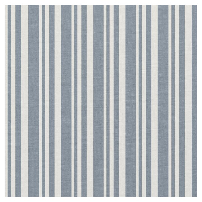 Light Yellow & Slate Gray Striped Pattern Fabric (Close Up)