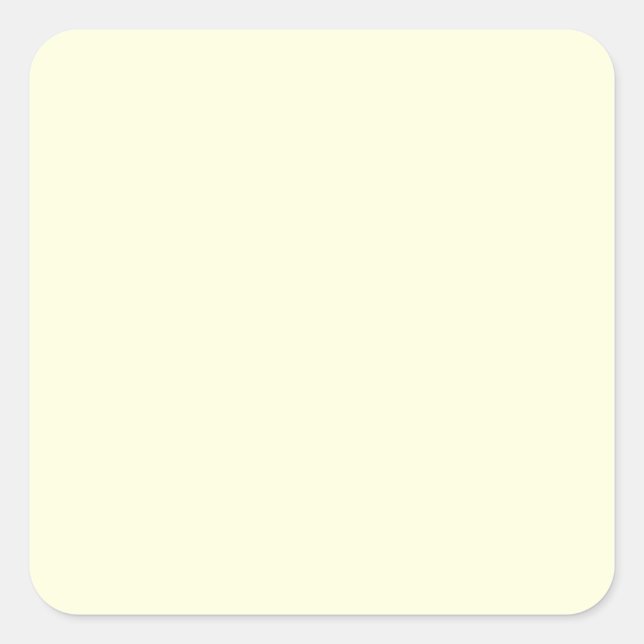 Light Yellow Square Sticker (Front)