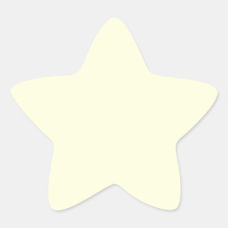 Light Yellow Star Sticker