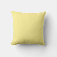 Light Yellow Throw Pillow
