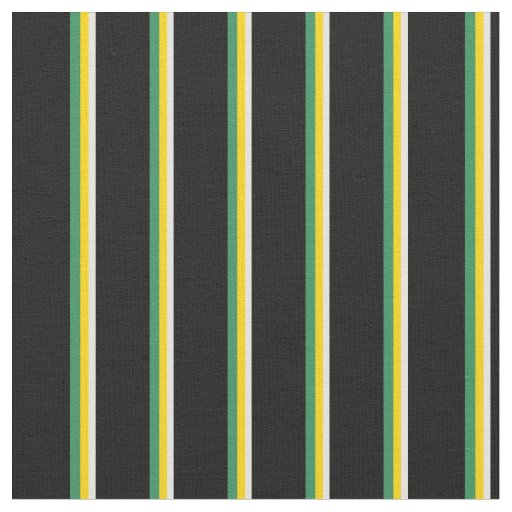 Light Yellow, Yellow, Sea Green & Black Lines Fabric