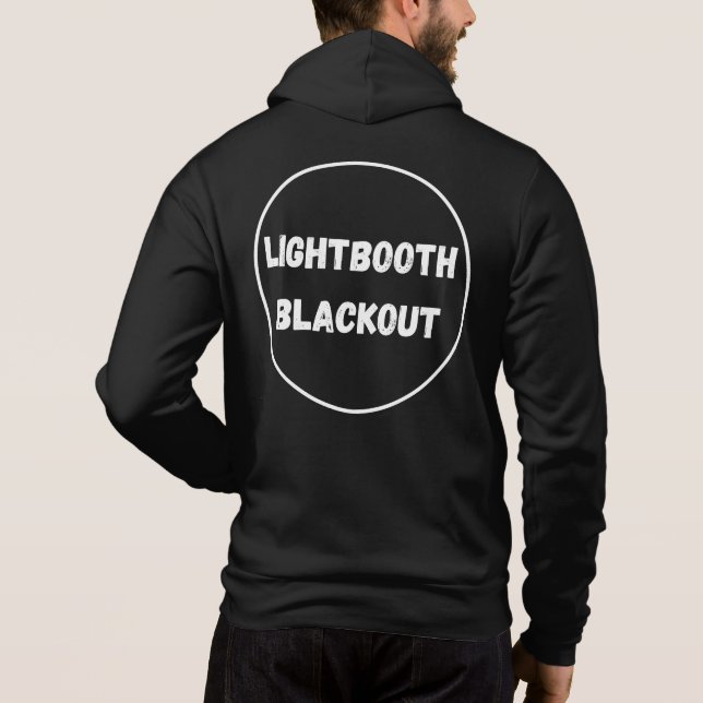 Lightbooth Blackout Zip Hoodie (Back)