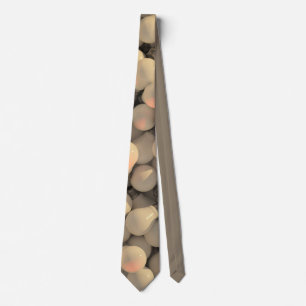 Lightbulb abstract collage white gray black neck tie