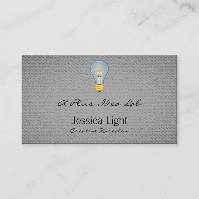 Lightbulb Business Card (Front)