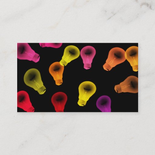 Customizable Lightbulb Business Card