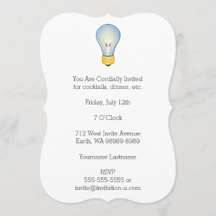 Lightbulb Invitation