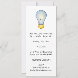 Lightbulb Invitation