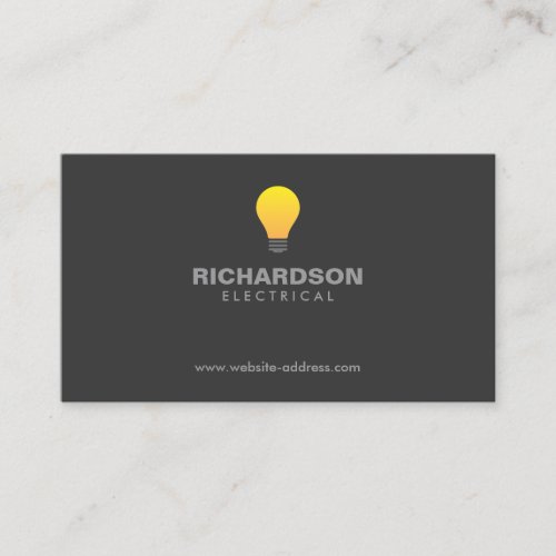 LIGHTBULB LOGO No. 2 Business Card