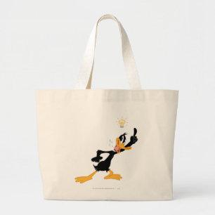 Lightbulb over DAFFY DUCK™'s Head Large Tote Bag