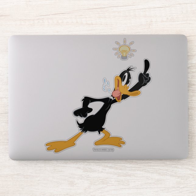 Lightbulb over DAFFY DUCK™'s Head Sticker (Computer)