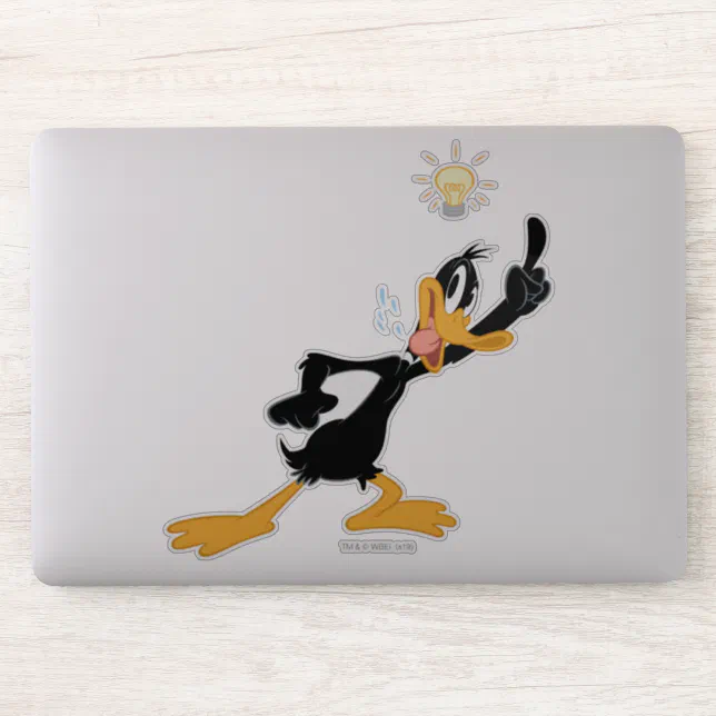 Lightbulb over DAFFY DUCK™'s Head Sticker | Zazzle