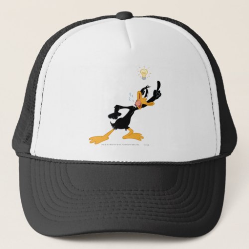 Lightbulb over DAFFY DUCKs Head Trucker Hat