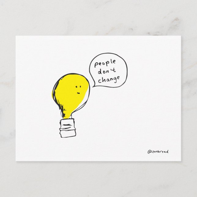 lightbulb postcard (Front)