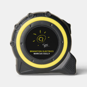 Lightbulb Sketch Design, Electrician Tape Measure