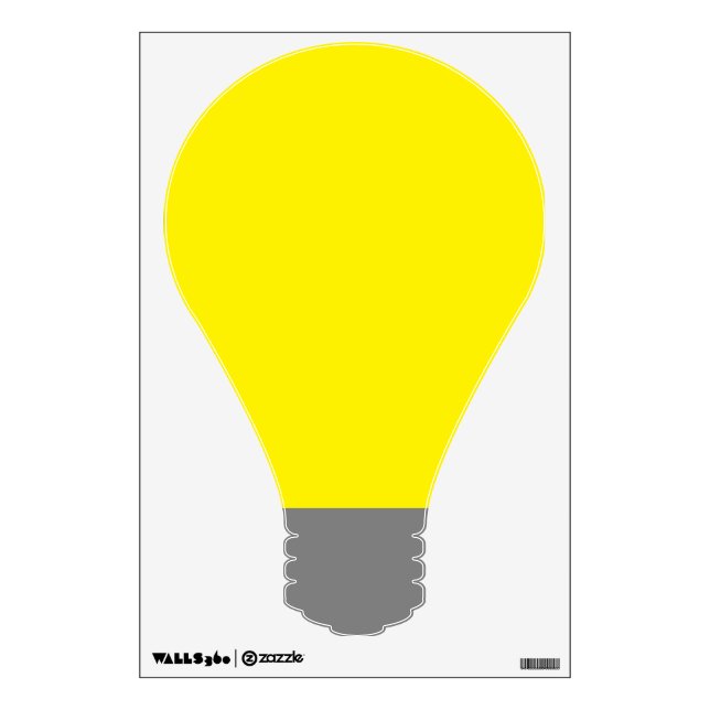Lightbulb Wall Decal (Front)