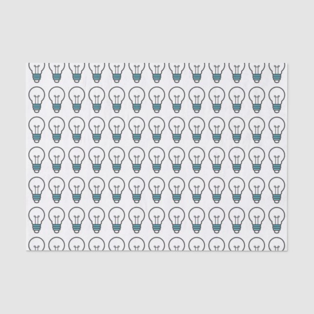 Lightbulbs pattern tissue paper (Front)