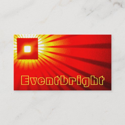 Customizable Lightburst Business Card