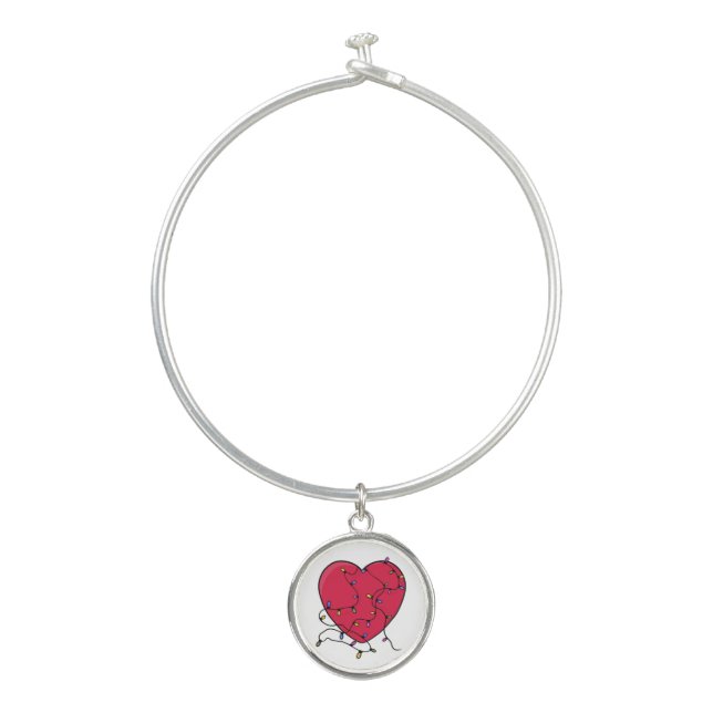 Lighted Heart Bangle Bracelet (Front)