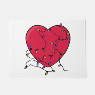 Lighted Heart Doormat