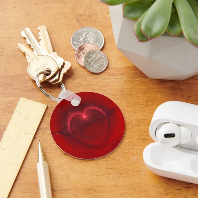 Lighted Heart Keychain (Desk)