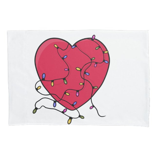 Lighted Heart Pillow Case (Front)