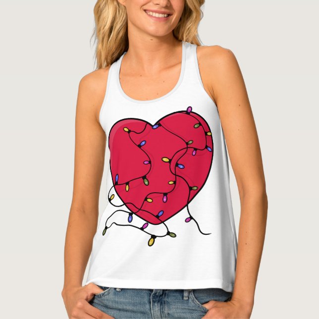 Lighted Heart Tank Top (Front)