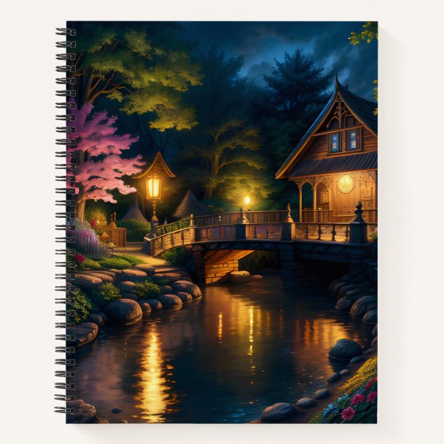 lighted house notebook (Front)