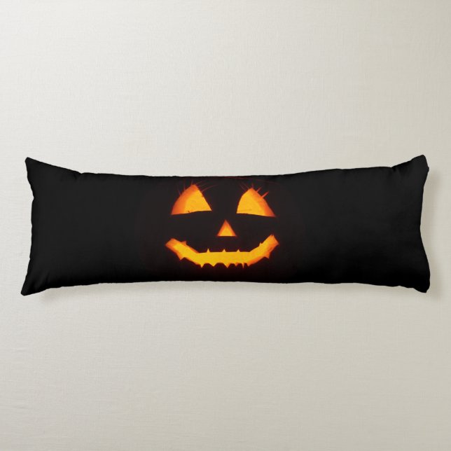 Lighted Jack O Lantern  Body Pillow (Front)