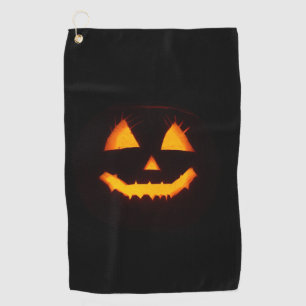 Lighted Jack O Lantern Golf Towel