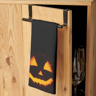 Lighted Jack O Lantern  Kitchen Towel