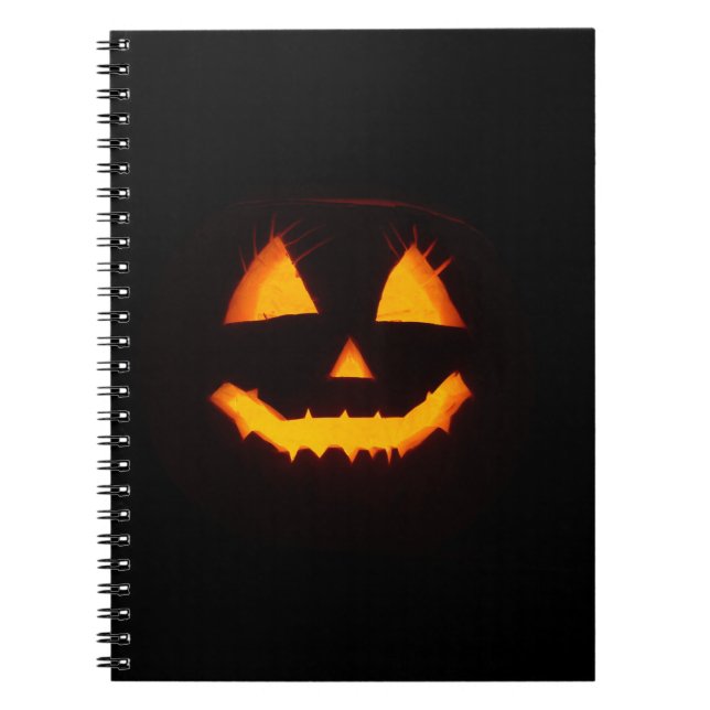 Lighted Jack O Lantern  Notebook (Front)