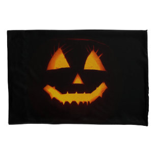 Lighted Jack O Lantern Pillow Case