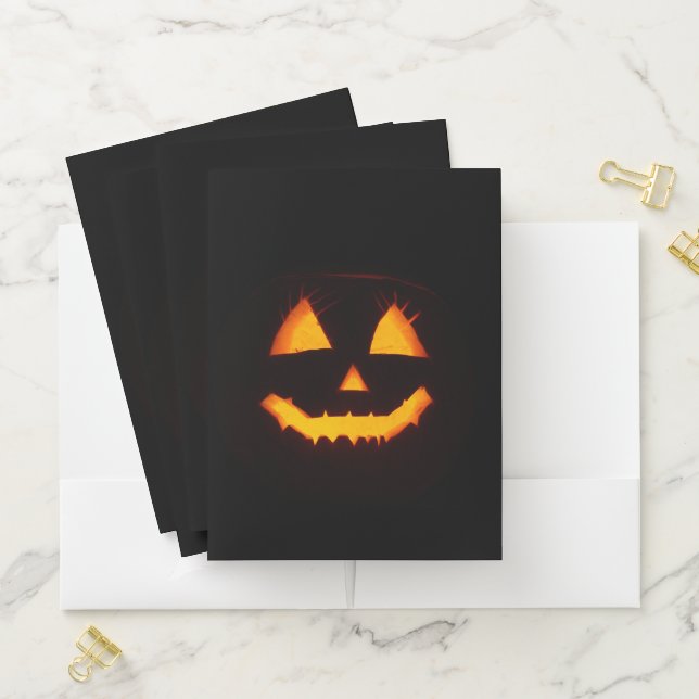 Lighted Jack O Lantern  Pocket Folder (In Situ)