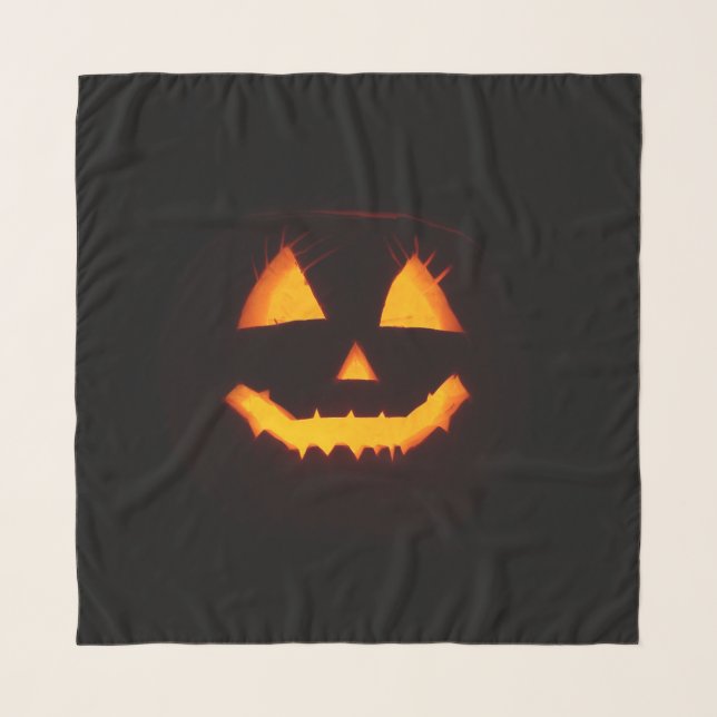 Lighted Jack O Lantern  Scarf (Front)