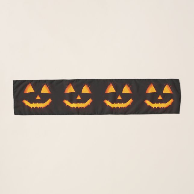 Lighted Jack O Lantern  Scarf (Front (Horizontal))