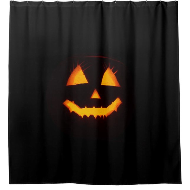 Lighted Jack O Lantern  Shower Curtain (Front)