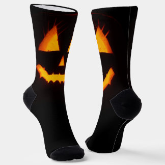 Lighted Jack O Lantern Socks