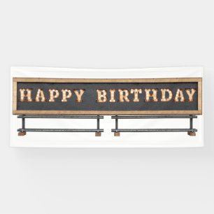 Lighted Marquee Letters Happy Birthday Banner