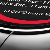 Lighted Open Sign Hours (Edge)