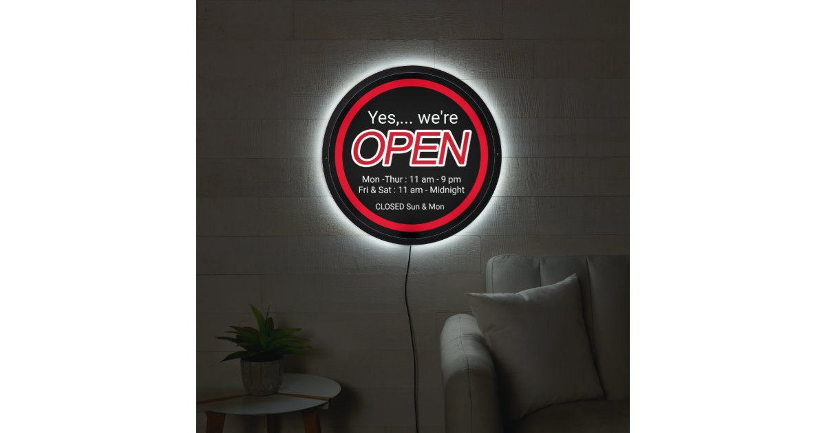 lighted-open-sign-hours-zazzle