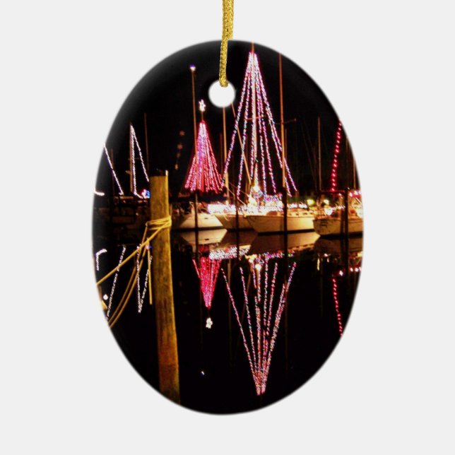 Lighted Sailboat Parade Ornament (Front)