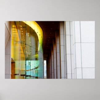 Lighted Windows Poster