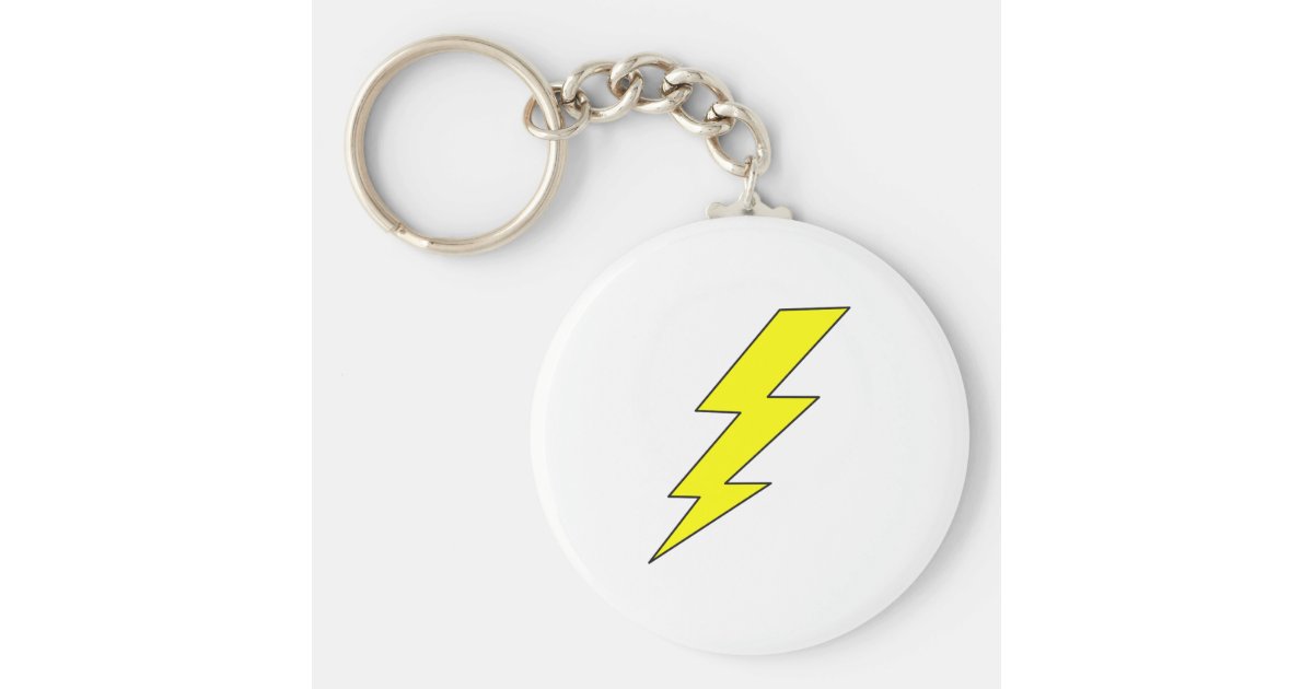 LIGHTENING BOLT KEYCHAIN