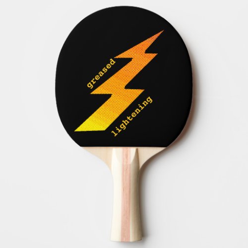 Lightening Bolt Ping Pong Paddle