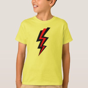 Lightening Bolts T-shirt by rdwnggrl at Zazzle