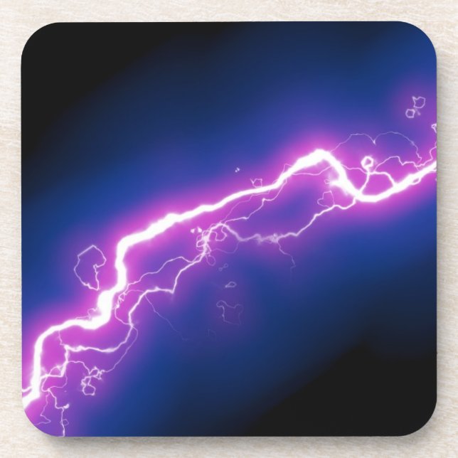 Lightening Strike Drink Coaster (Front)