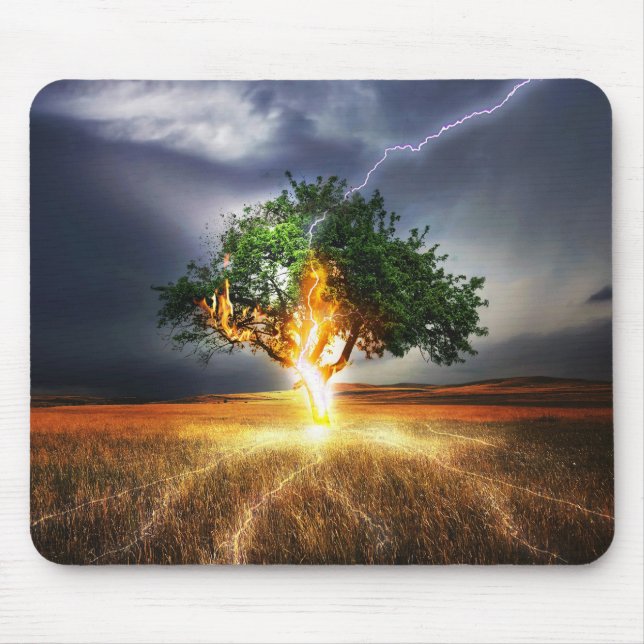 Lightening Tree Mouse Pad (Front)