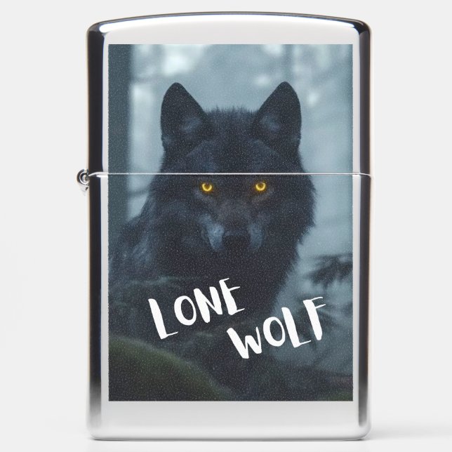 lighter(lone wolf design) zippo lighter (Front)